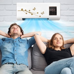 Wall Mounted Air Conditioner Heater Portable Smart Air Conditioner Ductless Wall Air Conditioner With Remote Control Air Heating Fan For Bedroom Living Room