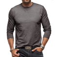 thumbnail image 2 of Hiiyo T-Shirt en Coton pour Homme à Manches Longues à Col Rond T-Shirt sous-Vêtement T-Shirt Décontracté Actif, 2 of 7