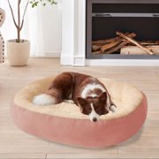 UsRHHA Dog House Oval Pet Bed Winter Warmth Fleece Pad, Cozy Semi-Enclosed Cat Dog Nest for Indoor Sleeping, Plush Machine Washable Pet Bed for Cats Dogs Small Animals