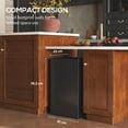 thumbnail image 4 of CoSoTower 2.1 Cu. Ft. Mini Freezer, Compact Upright Freezer with Reversible Door, Removable Shelf, Adjustable Temperature, Black, 4 of 7