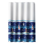 47x79IN Waterproof White Shower Curtain Liner Fabric Heavy Cloth Shower Curtains Fabric Waterproof Inner Liner Waterproof, No Chemical Smell for Bathroom, Luxury Weighted Cloth Bath Curtain Set