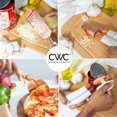 thumbnail image 3 of (White) - COOK With colour 7 Pc Kitchen Gadget Set Copper Coated Stainless Steel Utensils with Soft Touch Nylon White Handles, 3 of 7