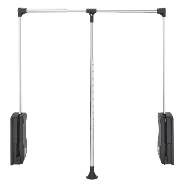 Rev-A-Shelf CPDR-2635 Tringle de Garde-Robe Réglable à Tirer vers le Bas de 26 à 35 Pouces, Fini chrome, Conçue comme Organisateur de Garde-Robe avec Poignée Télescopique et installation Latérale. la Tringle s'Ajuste de 26 à 35 Pouces de Largeur, Supporte jusqu'à 25 Livres de Vêtements et Peut Être Empilée pour les Grandes applications de Garde-Robe. Comprend une Quincaillerie de Montage Noire et un Cadre en Métal Robuste.