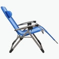 thumbnail image 3 of Kamp-Rite Chaise Zéro Gravité d'Extérieur Pliable et Inclinable avec Coussin d'Appui-tête, Bleu, 3 of 9