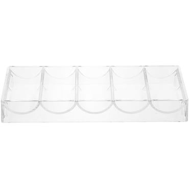Compartiment Transparent pour Porte-Pièces de Poker, Plateau à Puces de Poker, Grande Capacité, Boîte à Puces de Poker