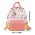 thumbnail image 3 of Meitianfacai Girls Backpack - Features Adjustable Shoulder Straps, 2 Side Pockets & Spacious Interior, Strawberry Print Backpack Schoolbag, 3 of 7