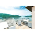 thumbnail image 4 of Compamia Ibiza 55' Patio Dining Table in White with Woven Wicker Legs, White (1 Count), 4 of 4