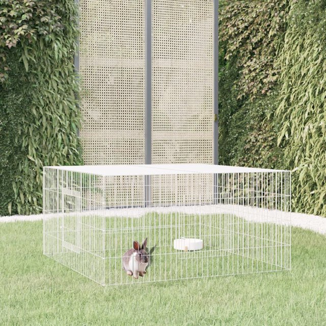 vidaXL Cage pour Lapin 110x110x55 cm Fer Galvanisé