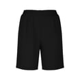 thumbnail image 4 of Timegard Womens Dressy Shorts Plus Size Elastic High Waisted Comfy Ruched Straight Leg Work Casual Shorts, 4 of 7