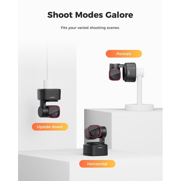 OBSBOT Tiny 2 Lite 4K Webcam for PC, AI Tracking PTZ Streaming