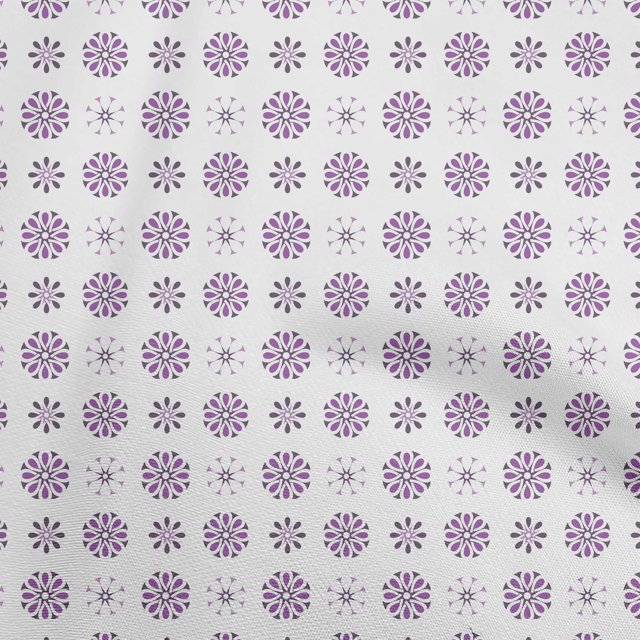 oneOone Velvet Purple Fabric Asian Block Sewing Material Print Fabric By The Yard 58 Inch Wide
