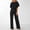 Black, variant on TIMIFIS Women's Jumpsuit Elegant Casual Sleeveless Pleated High Waist Long Jumpsuit on