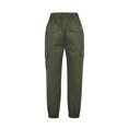 thumbnail image 4 of Faithtur Men? s Trousers, Solid Color High Waist Pants with Multiple Pockets, 4 of 10