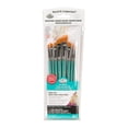 thumbnail image 1 of Royal & Langnickel - 8pc Gold Taklon All Media Angular Variety Paint Brush Set, 1 of 8