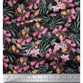thumbnail image 3 of Soimoi Rayon Fabric & Orchids Floral Print Fabric by The Yard 42 Inch Wide, 3 of 3