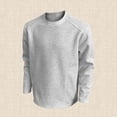 thumbnail image 2 of Ediodpoh Chandail Sans Capuchon pour Homme - Unisexe Automne Couleur Unie Col Rond Style Tenue Décontractée pour les Activités Quotidiennes Vêtement Polyvalent Confortable pour Superposition Chandail pour Homme Gris Pâle m, 2 of 4