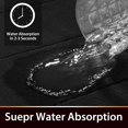 thumbnail image 4 of ORUYROP Memory Foam Bath Mat Rug, 24 x 17 Inches, Comfortable, Soft, Super Water Absorption, Machine Wash, Non-Slip, Thick, Easier to Dry for Bathroom Floor Rugs, Black, 4 of 7