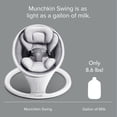 thumbnail image 2 of Munchkin Bluetooth Enabled Lightweight Baby Swing with Natural Sway in 5 Ranges of Motion, Includes Remote Control, 2 of 9