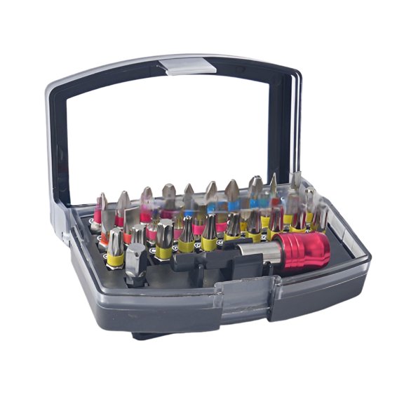 Xingzhi Ensemble de Manchons dans une Boîte en Plastique Revêtue de Caoutchouc pour un Transport Facile, Rotatif, 32 Pcs
