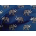 thumbnail image 4 of oneOone Cotton Poplin Fabric Elephant Block Printed Craft Fabric BTY 42 Inch Wide, 4 of 4