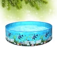 thumbnail image 3 of AMERTEER 1PC Outdoor Water Playing Pool Cartoon Round Pool Toy Hard Plastic Swimming Pool Toy Household Kids Toy(Colorful Size L), 3 of 7