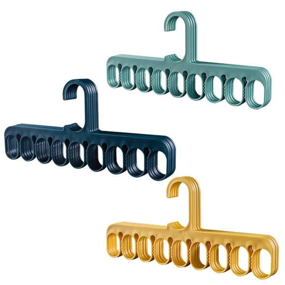 ZheElen 3PCS Clothes Hangers Nine Holes Multifunctional Space Saving Cascading Hanger Drying Racks Closet Wardrobe Laundry Underwear