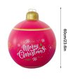thumbnail image 2 of EGNMCR Christmas Decorations Savings! PVC Inflatable Christmas Ball With Large Weight Stand Firmly On The Yard, 24 Inch Large Outdoor Decorated Ball With, Remote For Yard & Pool Decorations, 2 of 2