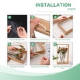 thumbnail image 4 of 2-Pack Dried Flower Frame, 8 x 12 Inch Double Acrylic Wooden Dried Flower Photo Floating Frame [Wood Color], 4 of 7