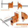 thumbnail image 2 of 2Pcs 1/2 Inch Pipe Clamps Sturdy Metal Tube Clamp Set Durable Woodworking Assembly Clamp Adjustable Wood Clamp Fixture, 2 of 7
