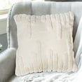 thumbnail image 3 of Slub Cotton Ivory Cushion Speed ??18 X 18 - Ensemble De 2, 3 of 3