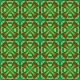thumbnail image 1 of Ahgly Company Tapis d'Intérieur Lavable à la Machine, Carré, Transitionnel, Vert, Tapis de Zone, 6 Pieds Carré, 1 of 7
