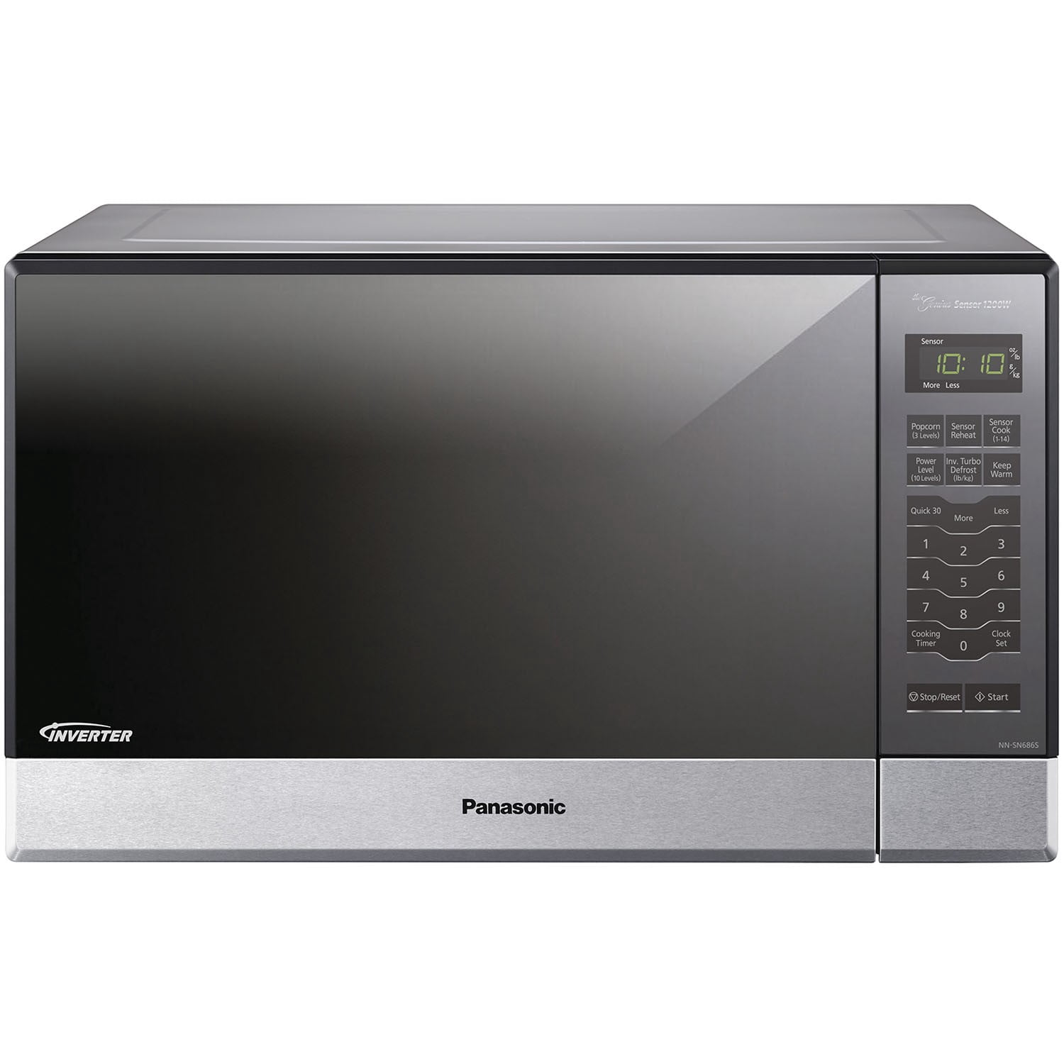 Panasonic 1.2 Cu. Ft. 1200 Watt, Stainless Front & Silver Body, 5 Tactile