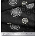 thumbnail image 3 of Soimoi Polyester Crepe Fabric Mandala Ethnic Print Sewing Fabric Yard 52 Inch Wide, 3 of 3
