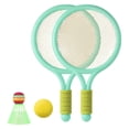 thumbnail image 2 of Durable Kids Tennis Rackets Set 1Pcs Tennis Balls 1Pcs Badminton for Starter Players Kindergarten Beginner Training green, 2 of 7