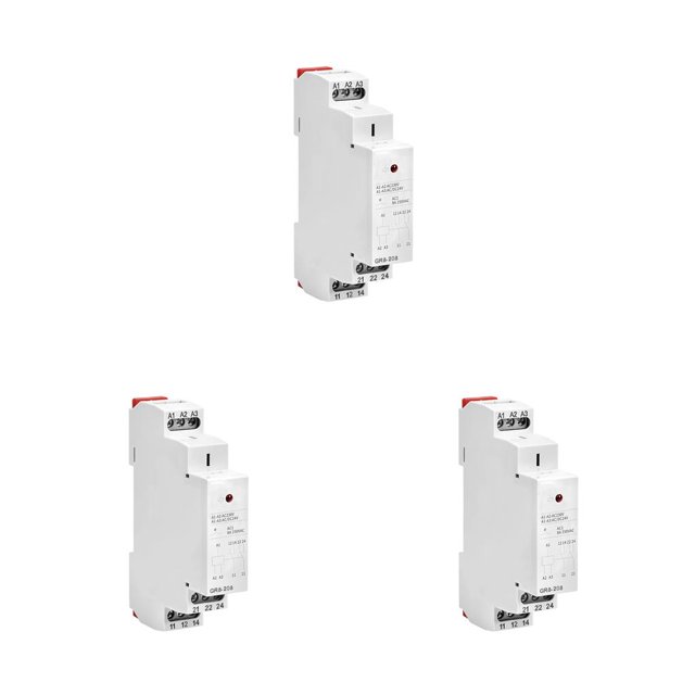 VONKY ABS Intermediate Relay 35mm Indicator Light Antiflaming Portable Detachable Professional Replacement Office Relays AD110V 3Set