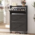 thumbnail image 1 of Vabches  Shoe Storage Cabinet with 3 Flip Drawers, Narrow Shoe Rack Cabinet for Entryway Hallway, Free Standing Shoe Storage Organizer, 1 of 7