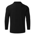 thumbnail image 5 of KIHOUT Chandails de Printemps et d'Hiver pour Hommes, Blouse Décontractée Unie à Col Rabattu, Chandail à Fermeture Éclair à Haute Élasticité, Taille P-3TG, 5 of 5