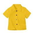 thumbnail image 2 of Chemise Décontractée à Manches Courtes pour Garçons à Boutons - Chemise d'Été Texturée Tendance pour la Plage pour Garçons de 5 à 14 Ans, 2 of 3