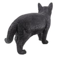 thumbnail image 3 of Garden Decor Animal Statue Black Cat Walking Looking Left Statue, 3 of 5