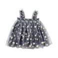 thumbnail image 4 of Birdeem Robe d'Été Adorable pour Bébé Filles Robe Douce Sans Manches à Bretelles Imprimé Fleurs Dentelle Robe d'Été, 4 of 12