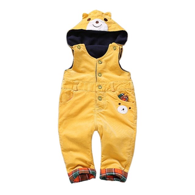 KIDSCOOL SPACE Baby Denim Overall,Hooded Little Kid Jean Jumper,Blue,2-3 Years