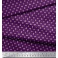 thumbnail image 2 of Soimoi Moss Georgette Fabric Swimming Ring Small Print Sewing Fabric Yard 42 Inch Wide, 2 of 3
