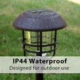 thumbnail image 4 of SOLPEX 4 Pack Solar Outdoor Lights, Glass and Metal Path Lights, High Lumen Output per LED for Landscape, Lawn, Patio, Yard, Garden, 4 of 7