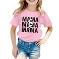 thumbnail image 1 of T-Shirts d'Été pour Filles, Imprimé Lettres, Manches Courtes, Basiques, Col Rond, Sport, Taille 12-13T, 1 of 4