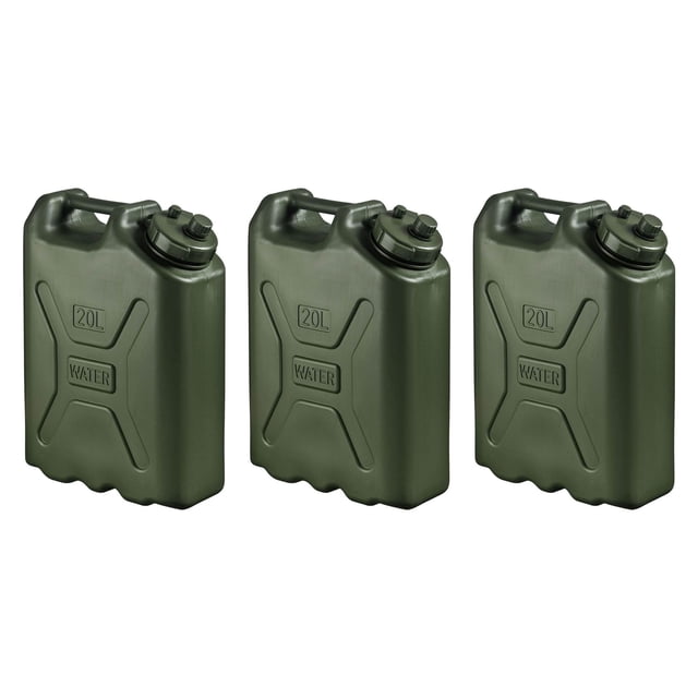 Scepter Contenant de Stockage d'Eau Portable de 5 Gallons, Durable, Sans BPA, Vert (Lot de 3)