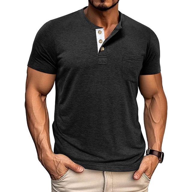 Haut de Base Thermique à Manches Longues Ajusté Uni pour Homme pour Temps Froid, Mise en Forme et Tenue Décontractée