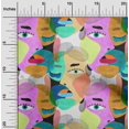 thumbnail image 2 of oneOone Cotton Flex Pink Fabric Abstracts Craft Projects Decor Fabric Printed By The Yard 40 Inch Wide, 2 of 5