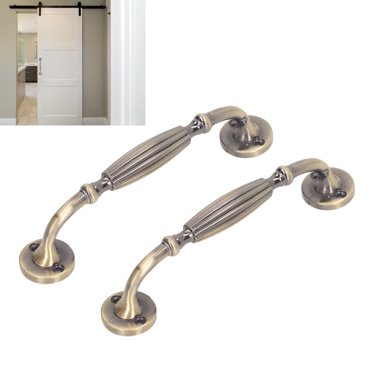 Door Handles, Exquisite Antique Bronze Door Handles 2 Sets Fine Crafted  For Sliding Door For Entrance Door