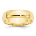thumbnail image 1 of 10K Yellow Gold 6mm Light Weight Comfort Fit Band Size 11, 1 of 4