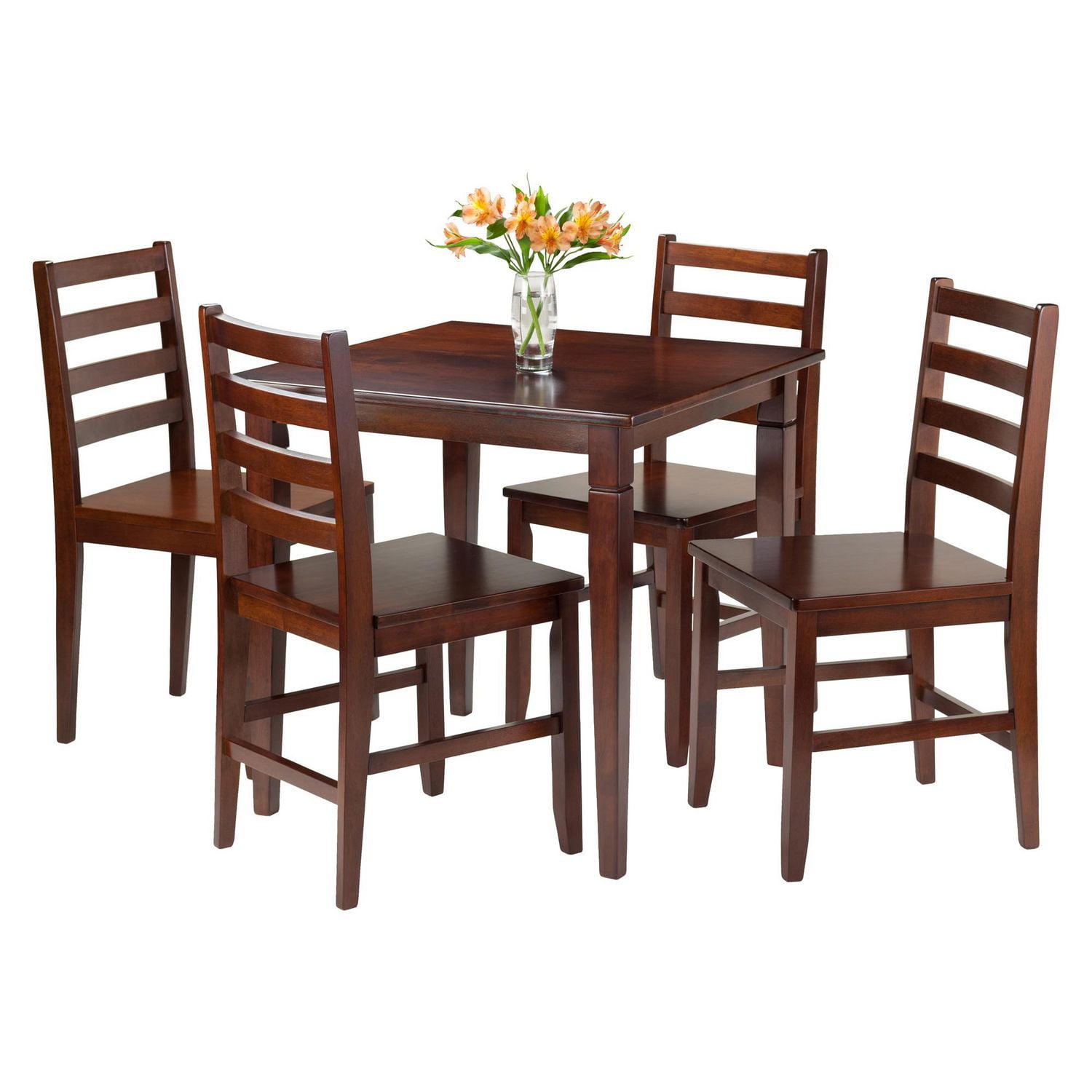 Table de salle à manger Kingsgate 5 pièces avec 4 chaises à dossier à barrettes Hamilton de Winsome - 94537